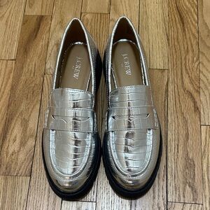 J. Crew Factory - Women’s Metallic Loafers